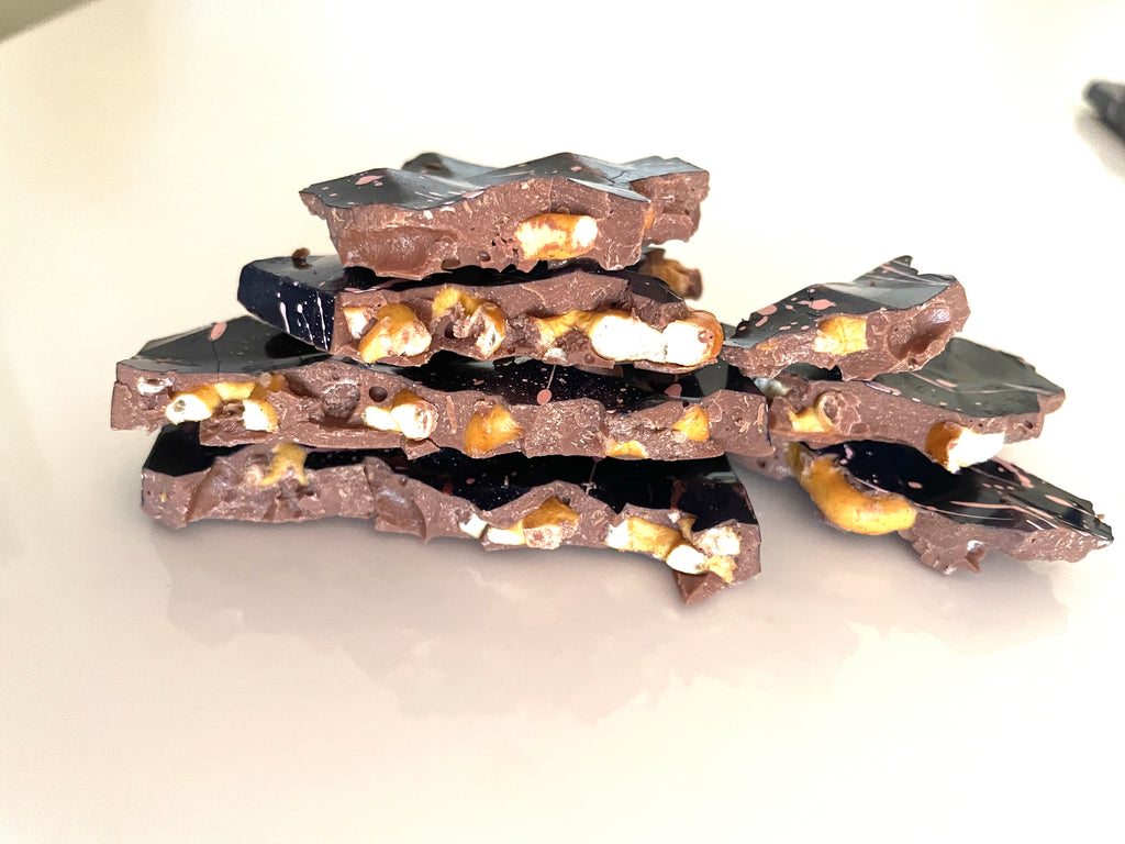 Salted Waffle Pretzel Chocolate Bar